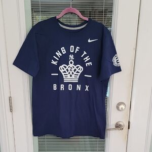 Nike 'King of the Bronx' Derek Jeter T-Shirt 2014 Sz L New York Yankees Cotton